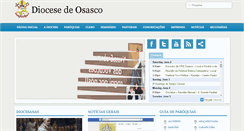 Desktop Screenshot of diocesedeosasco.com.br