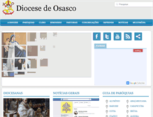 Tablet Screenshot of diocesedeosasco.com.br